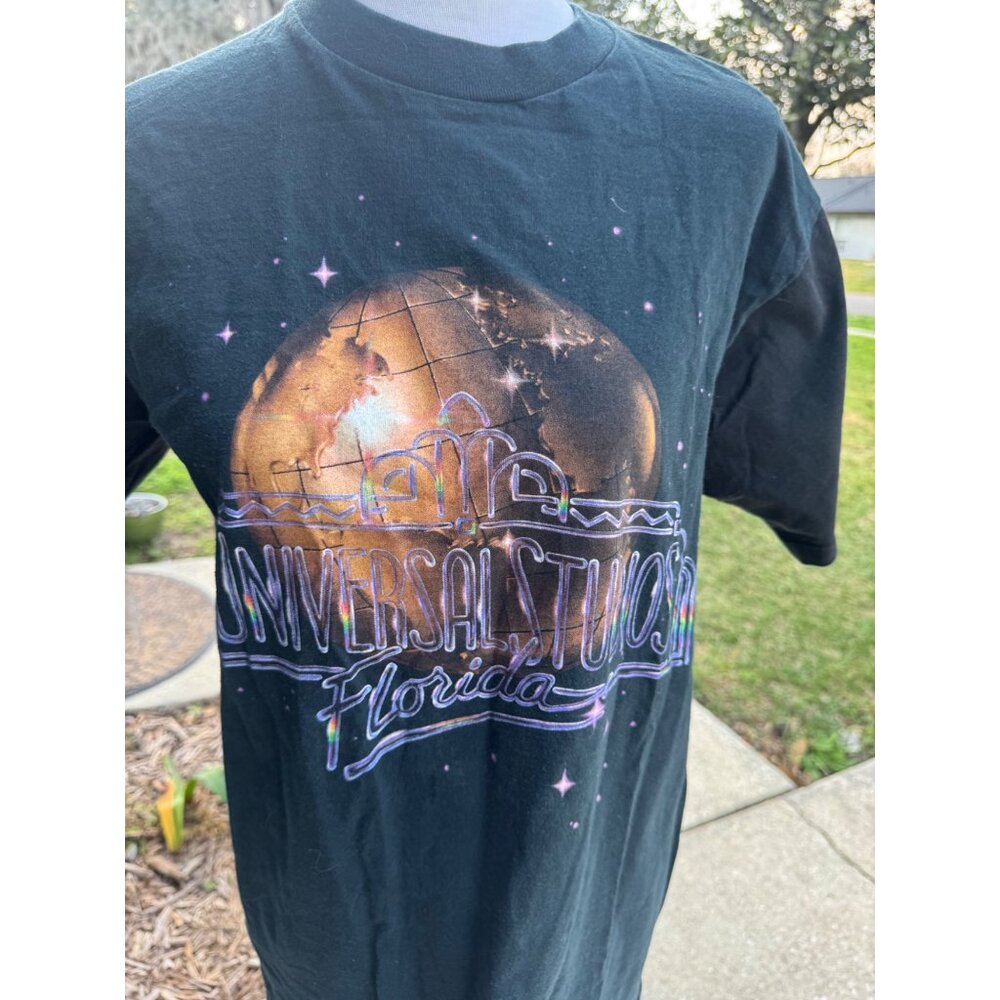 Vintage Universal Studios Florida T-Shirt Black Graphic Tee - Picture 2 of 7